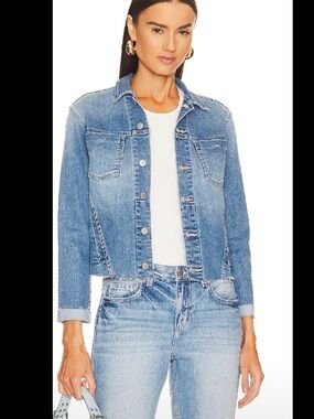 L'AGENCE Janelle Slim Raw Edge Jacket, XSmall